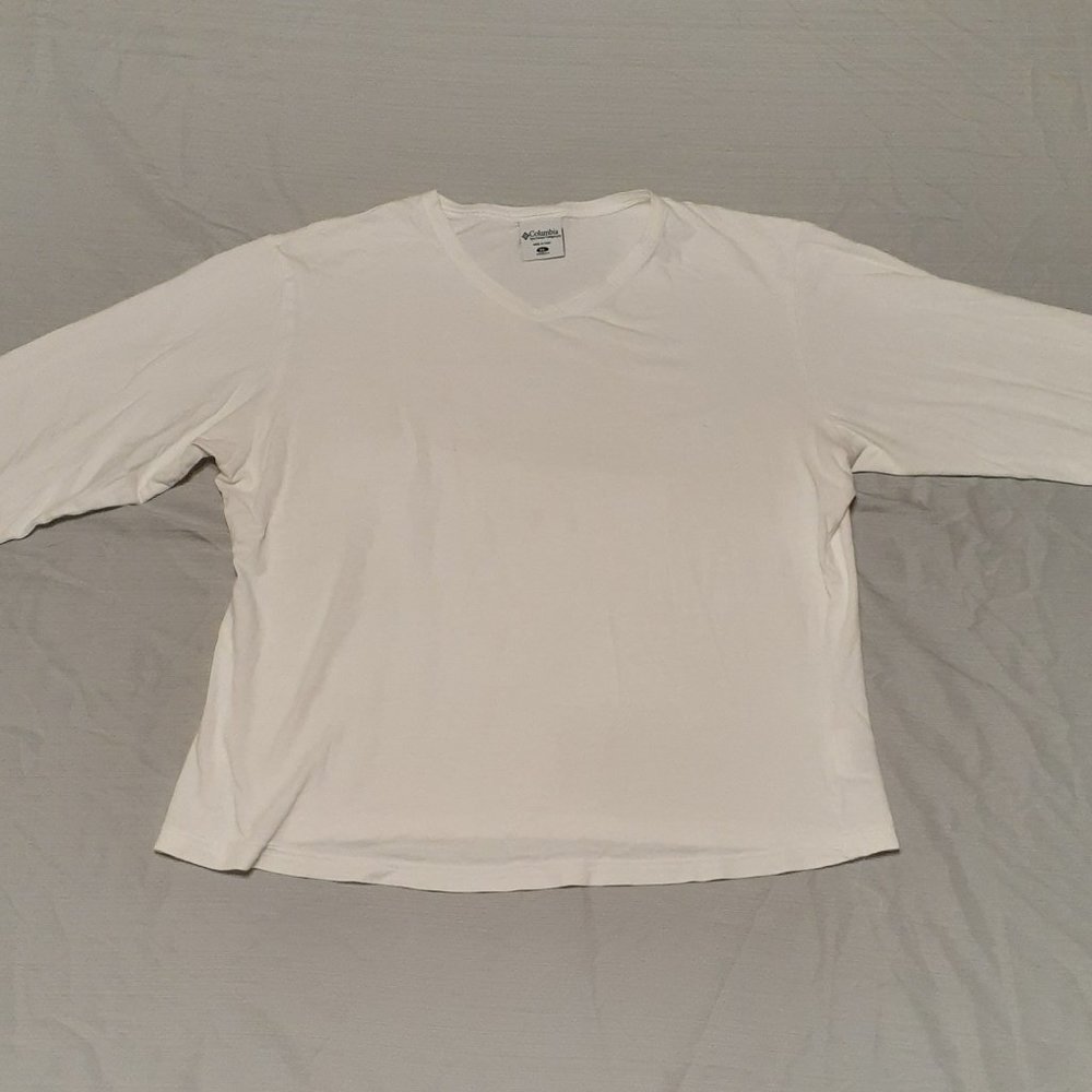 White Columbia Mid Sleeve Shirt